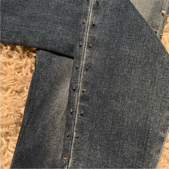 NWOT Hudson Barbara Super Skinny Studded Medium Wash Jeans Size 23 - Picture 4 of 7
